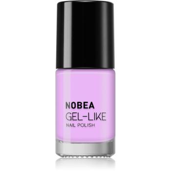 NOBEA Day-to-Day Gel-like Nail Polish lakier do paznokci z żelowym efektem odcień #N69 Sweet violet 6 ml