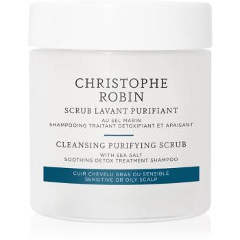 Christophe Robin Cleansing Purifying Scrub with Sea Salt szampon oczyszczający z efektem peelingu 75 ml