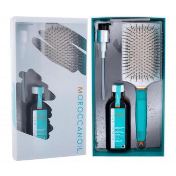 Moroccanoil Treatment Light zestaw Olejek do włosów 100 ml + Szczotka 1 szt dla kobiet Uszkodzone pudełko