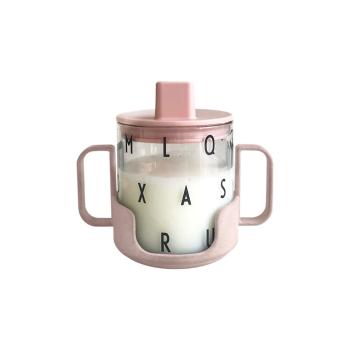 Różowy kubek dla dzieci Design Letters Grow With Your Cup