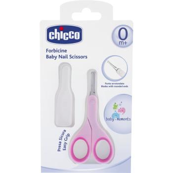 Chicco Baby Moments nożyczki dziecięce z okrągłą końcówką 0m+ Pink 1 szt.