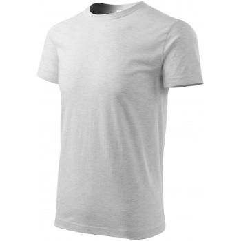 Koszulka unisex o wyższej gramaturze, jasnoszary marmur, XL