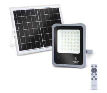 - LED Ściemnialny naświetlacz solarny LED/100W/3,2V IP65 + pilot