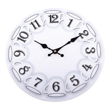 Wiszący zegar drewniany Dakls Mugs, ⌀ 34 cm