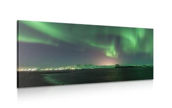 Obraz niezwykła zielona poświata - 100x50