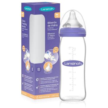 Lansinoh NaturalWave Glass butelka dla noworodka i niemowlęcia Medium 240 ml