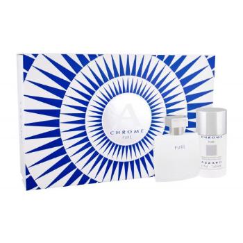 Azzaro Chrome Pure zestaw Edt 50 ml + Deostick 75 ml dla mężczyzn