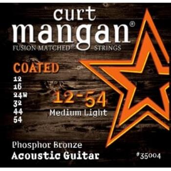 Curt Mangan 12-54 Phosphor Med-lig Coated Struny Do Gitary Akustycznej