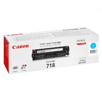 Canon originální toner CRG718, cyan, 2900str., 2661B002, Canon LBP-7200Cdn, O