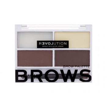 Revolution Relove Colour Cult Brows 3,2 g y i palety do brwi dla kobiet Dark