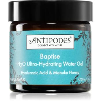 Antipodes Baptise H₂O Ultra-Hydrating Water Gel lekki, żelowy krem nawilżający do twarzy 60 ml