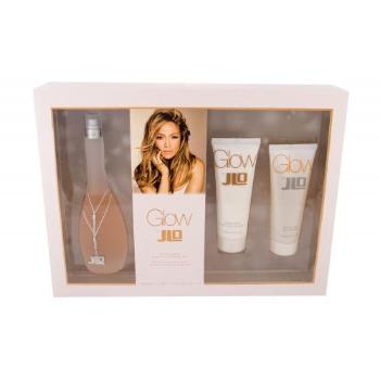 Jennifer Lopez Glow By JLo zestaw Edt 100 ml + Mleczko do ciała 75 ml + Żel pod prysznic 75 ml dla kobiet Uszkodzone pudełko