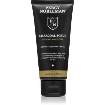 Percy Nobleman Charcoal Scrub oczyszczający peeling do twarzy 3 w 1 100 ml