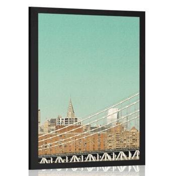 Plakat drapacze chmur w Nowym Jorku - 30x45 white