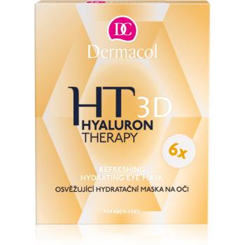 Dermacol Hyaluron Therapy 3D orzeźwiający maska nawilżająca do oczu 6 x 6 g