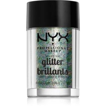 NYX Professional Makeup Glitter Goals brokat do twarzy i ciała odcień 06 Crystal 2.5 g