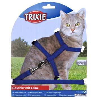 Uprząż (trixie) CAT ze smyczą  - 22-42cm/1cm/1,25m