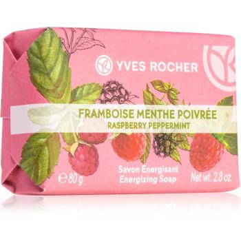 Yves Rocher Raspberry & Mint mydło w kostce 80 g