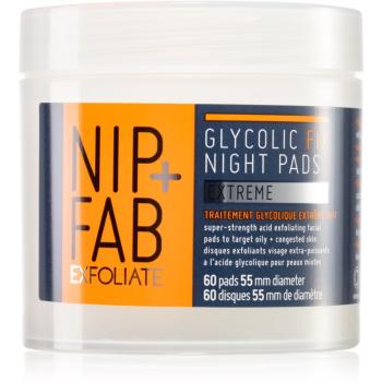 NIP+FAB Glycolic Fix Extreme płatki oczyszczające na noc 60 szt.