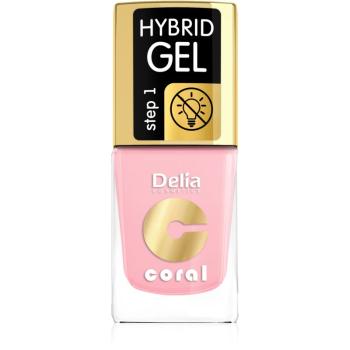 Delia Cosmetics Coral Nail Enamel Hybrid Gel żelowy lakier do paznokci odcień 04 11 ml