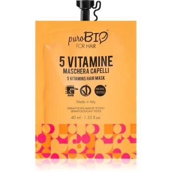 puroBIO Cosmetics 5 Vitamins odżywcza maska do włosów 40 ml