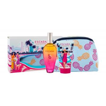 ESCADA Miami Blossom zestaw Edt 100 ml + Mleczko do ciała 150 ml + Kosmetyczka dla kobiet