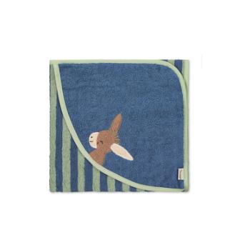 Sterntaler Ręcznik kąpielowy z kapturem Emmilius, niebieski 80 x 80 cm