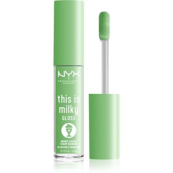 NYX Professional Makeup This is Milky Gloss Milkshakes nawilżający błyszczyk do ust perfumowany odcień 15 Mint Choc Chip Shake 4 ml