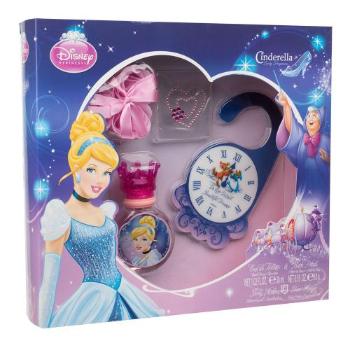 Disney Princess Cinderella zestaw Edt 30 ml + Płatki do kąpieli + Zawieszka na drzwi + Naklejka na ciało dla dzieci