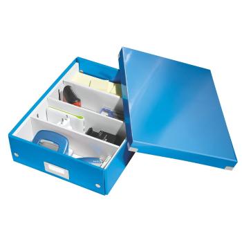 Niebieskie pudełko z przegródkami Click&Store – Leitz
