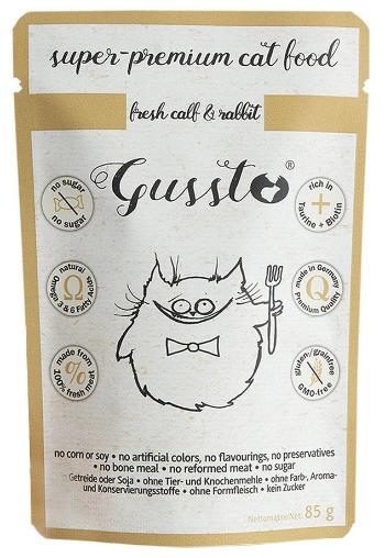 GUSSTO Cat Fresh Calf &amp; Rabbit mokra karma dla kotów cielęcina i królik 85 g