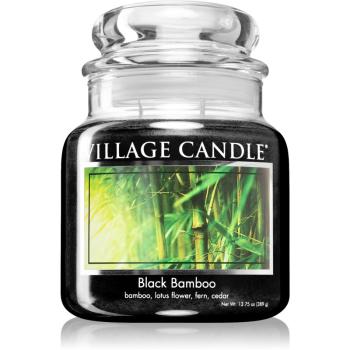 Village Candle Black Bamboo świeczka zapachowa (Glass Lid) 389 g