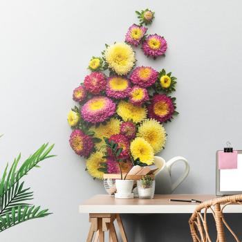 Samoprzylepna fototapeta kubek pełen kwiatów - 150x100