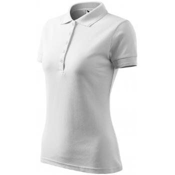 Damska elegancka koszulka polo, biały, XL