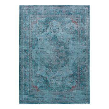 Niebieski dywan z wiskozy Universal Lara Aqua, 160x230 cm