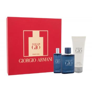 Giorgio Armani Acqua di Giò Profondo zestaw Edp 40 ml + Edp 15 ml + Żel pod prysznic 75 ml dla mężczyzn
