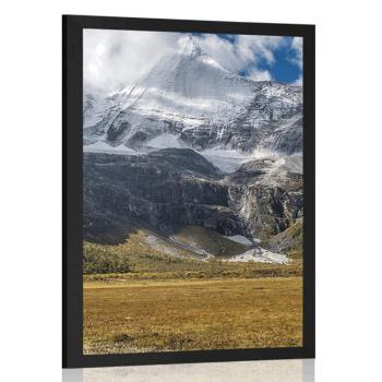 Plakat majestatyczny górski krajobraz - 20x30 black