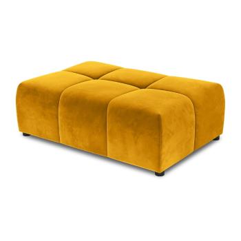 Żółta aksamitna sofa moduł Rome Velvet - Cosmopolitan Design
