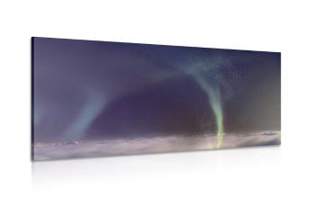 Obraz magicznej zorzy polarnej - 120x60