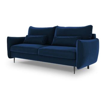Ciemnoniebieska sofa rozkładana ze schowkiem Cosmopolitan Design Vermont