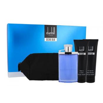 Dunhill Desire Blue zestaw Edt 100ml + Żel pod prysznic 90ml + Balsam po goleniu 90ml + Kosmetyczka dla mężczyzn