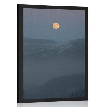 Plakat Pełnia księżyca - 40x60 black