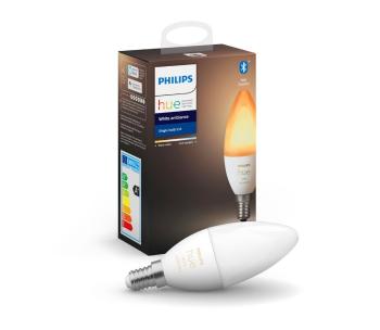 LED Ściemnialna żarówka Philips Hue WHITE B39 E14/5,2W/230V 2200K - 6500K
