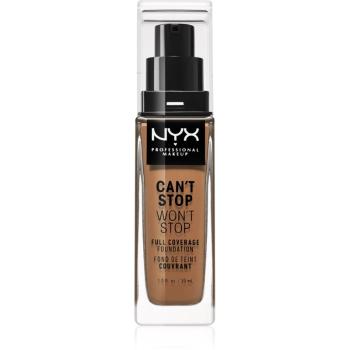 NYX Professional Makeup Can't Stop Won't Stop Full Coverage Foundation podkład mocno kryjący odcień Cinnamon 30 ml