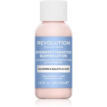 Revolution Skincare Blemish Calamine & Salicylic Acid miejscowe leczenie trądziku na noc 30 ml