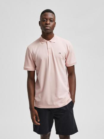 Selected Homme Aze Polo Koszulka Różowy