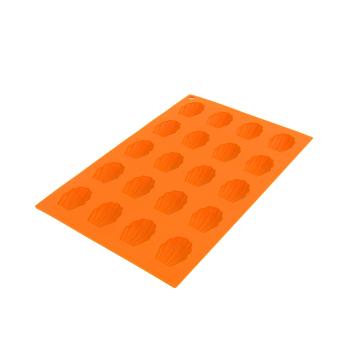 Forma silikonowa Łapki na 20szt - pomarańczowy - Rozmiar 29,5x17,5x1 cm