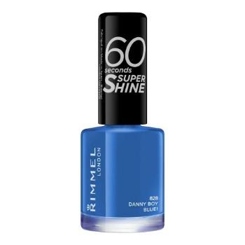 Rimmel London 60 Seconds Super Shine 8 ml lakier do paznokci dla kobiet 828 Danny Boy, Blue!