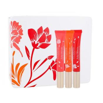 Clarins Instant Light zestaw Lip gloss 12ml + Lip gloss 12ml 11 Orange Shimmer + Lip gloss 12ml 12 Red Shimmer dla kobiet 10 Pink Shimmer