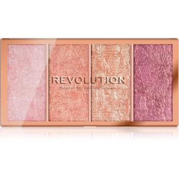 Makeup Revolution Vintage Lace paleta róży 4 x 5 g